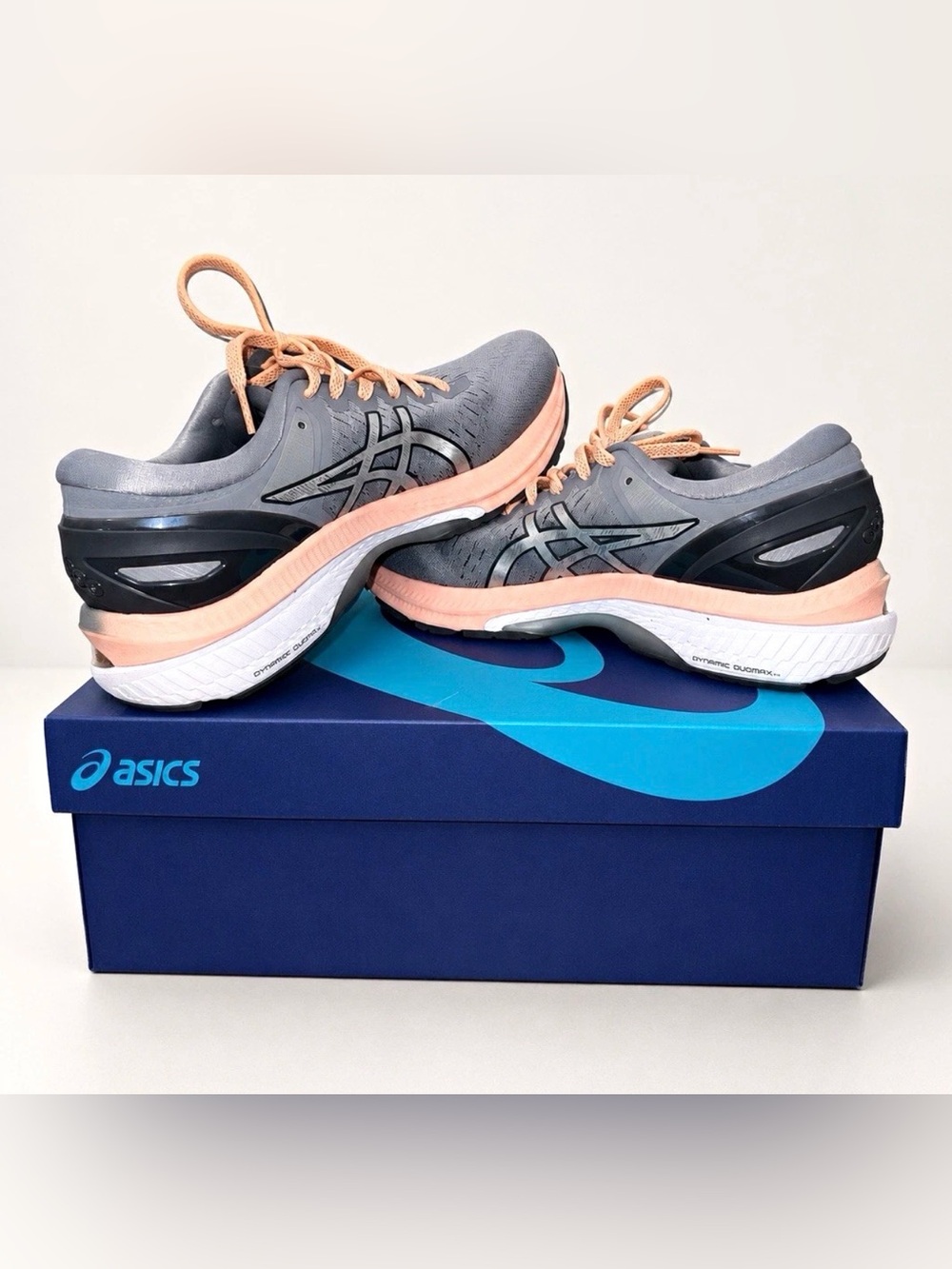 ASICS GEL-KAY ANO 27 Women’s Running Shoes Grey and Pink Laced Sneakers